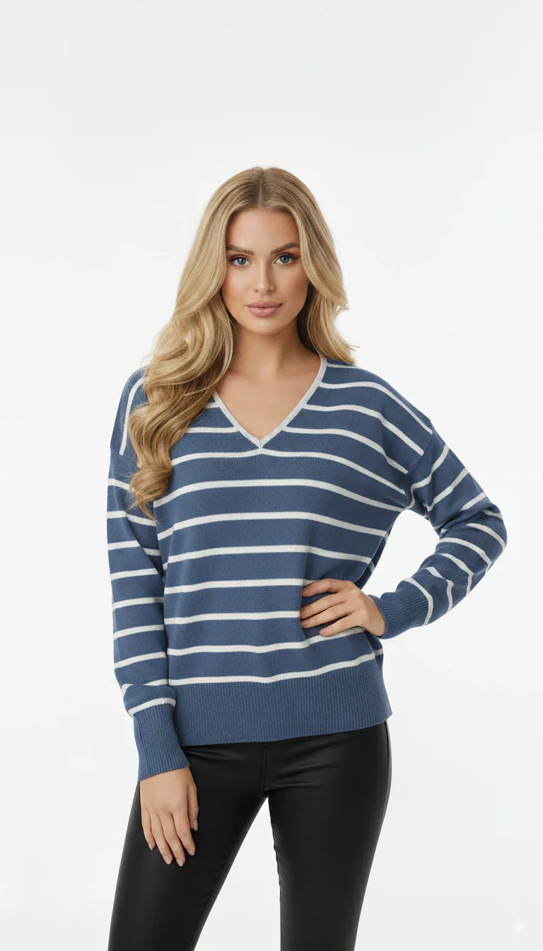 Blusa Listrada Plus Size