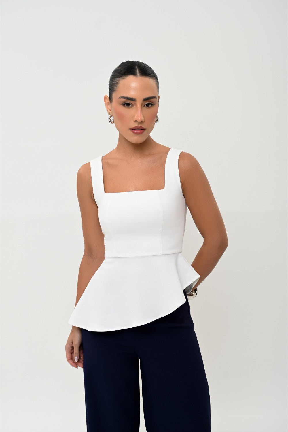 BLUSA ASSIMETRIA PLANE-COTTON