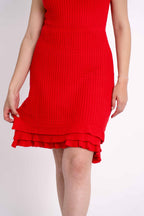 Vestido Ombro a Ombro Babados