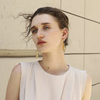 Brincos E.B.belle Salto Alto em Aço Inoxidável 18K