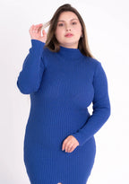 Vestido de Tricot com Fenda