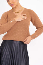 Blusa Modal com Decote V