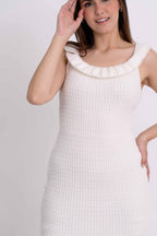 Vestido Ombro a Ombro Babados