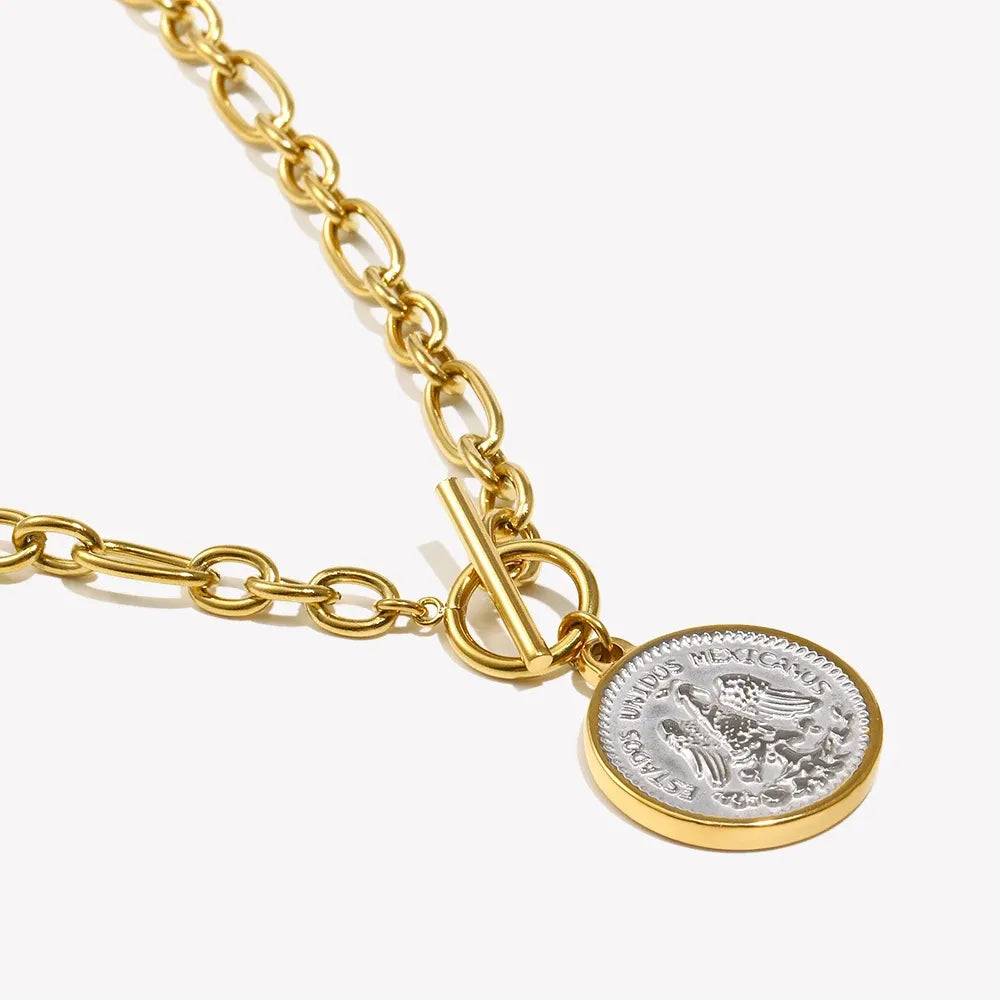 Colar Anjo PVD Ouro Inoxidável E.B.belle