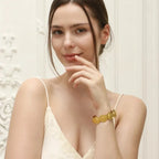 Pulseira de Aço Inoxidável E.B.belle - Elegância Frutada