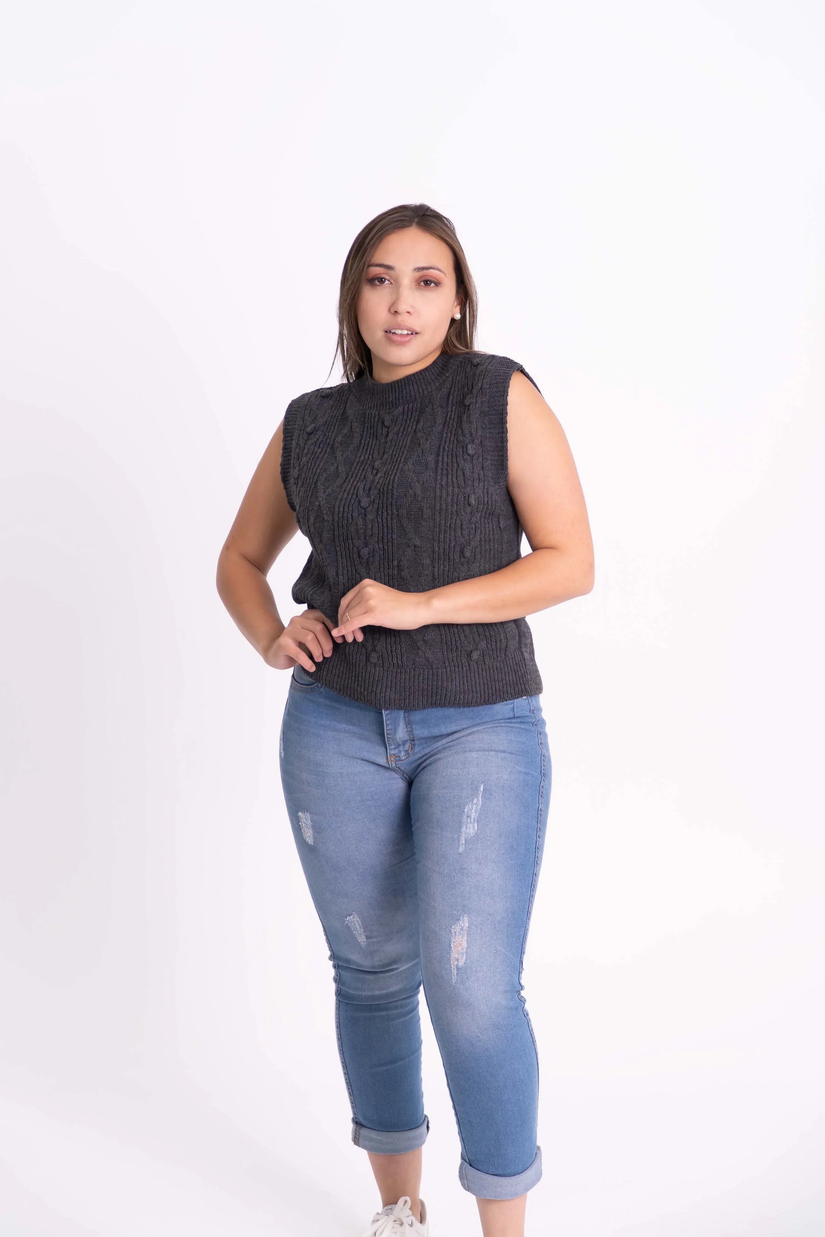 Colete Trança de Tricot
