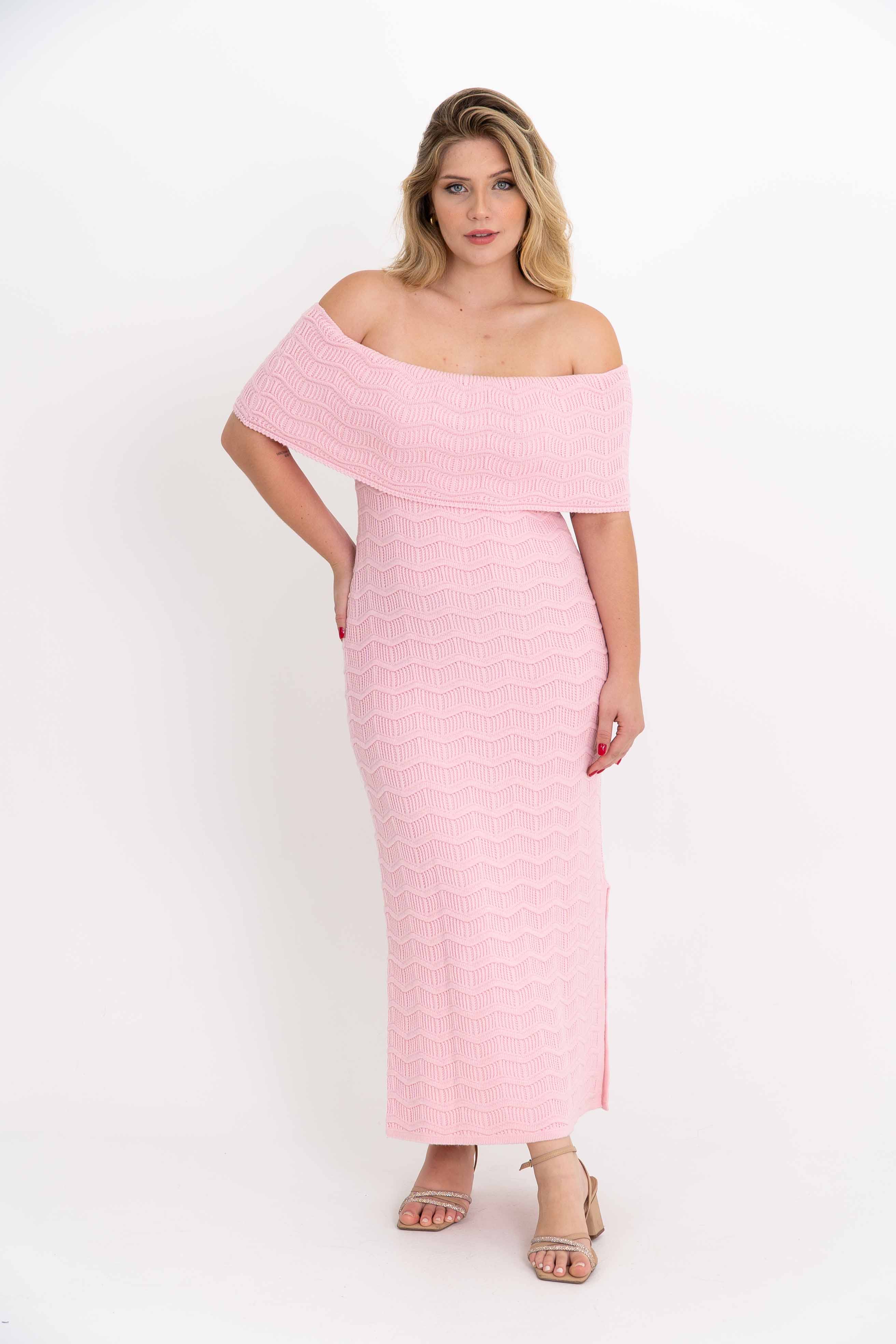 Vestido Ombro A Ombro Ondinhas