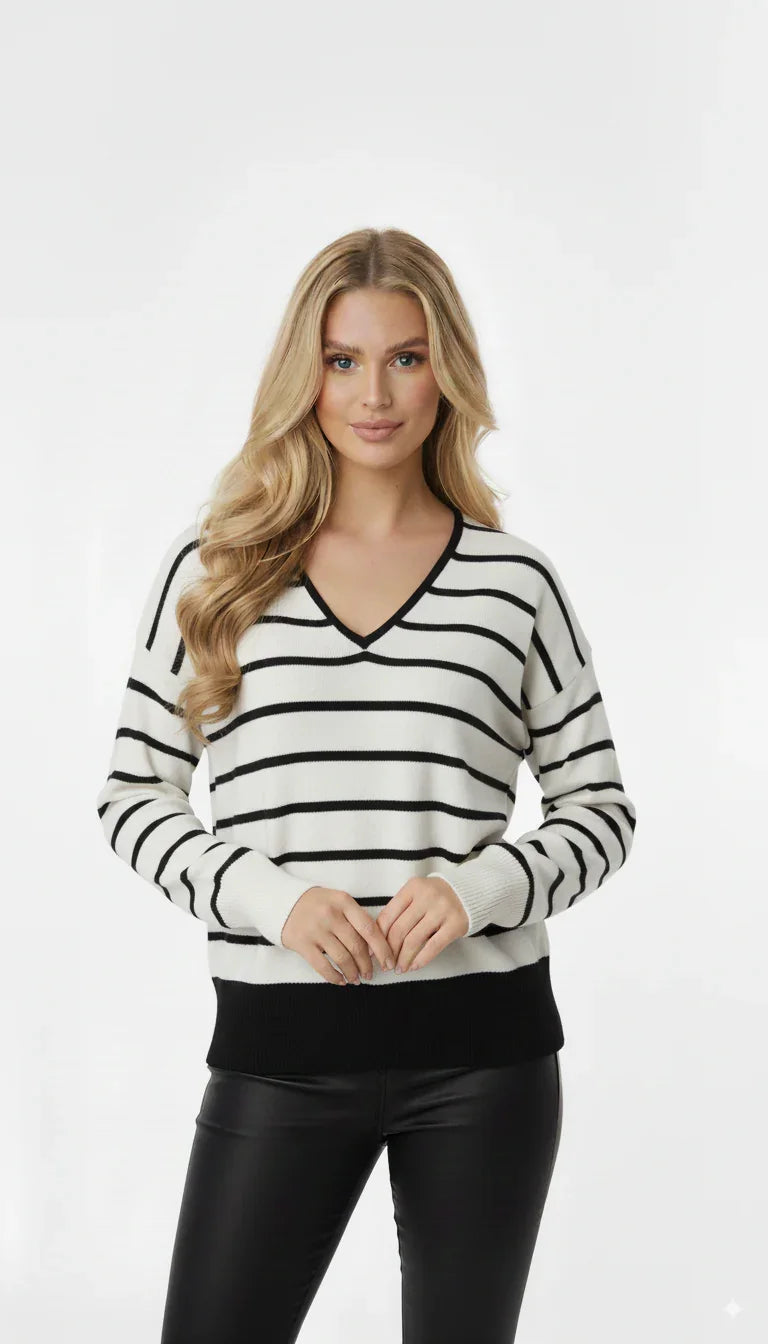 Blusa Listrada Plus Size