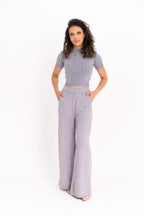 Cropped Tricot Ponto Pipoca