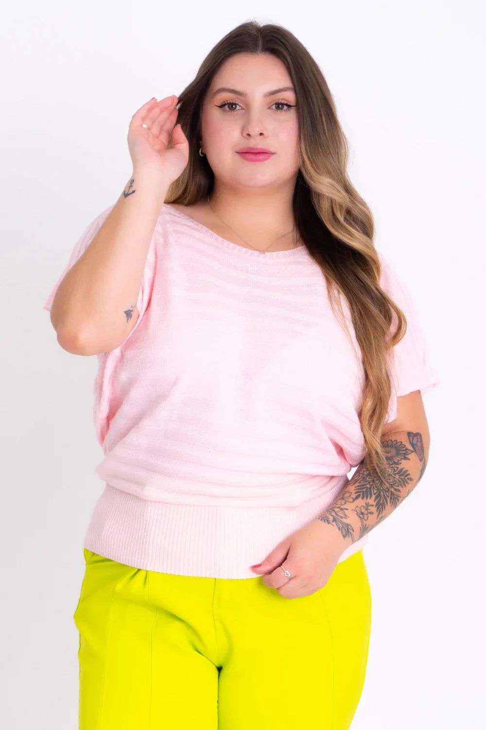 Blusinha Morcego Texturizada