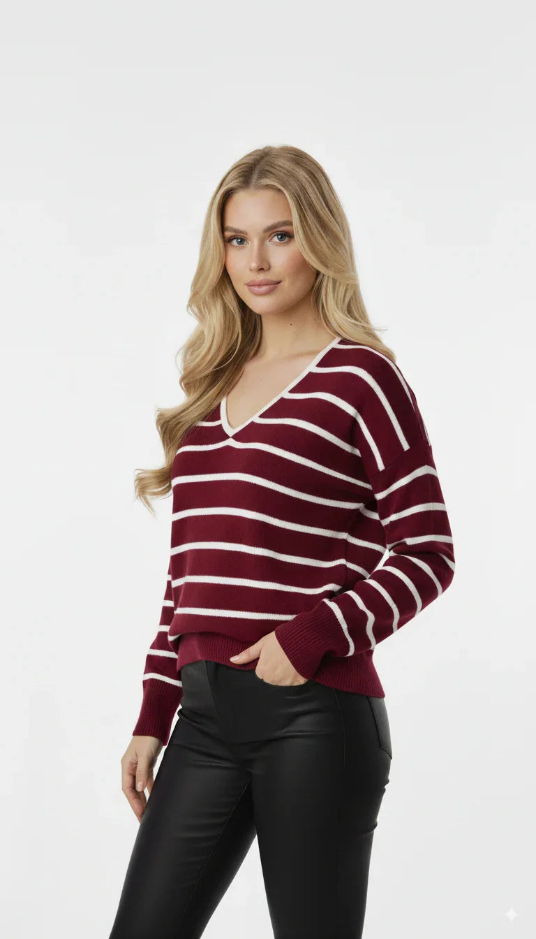 Blusa Listrada Plus Size