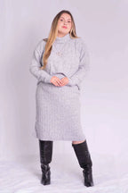 Conjunto Mousse Saia Blusa Gola Role