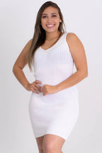 Vestido Canelado Alça