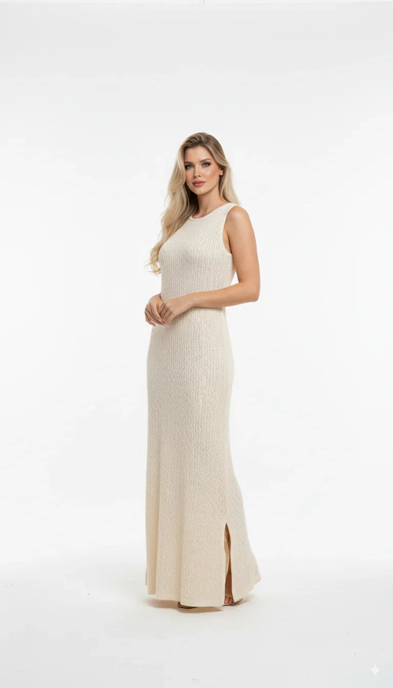 Vestido Decote V Modal