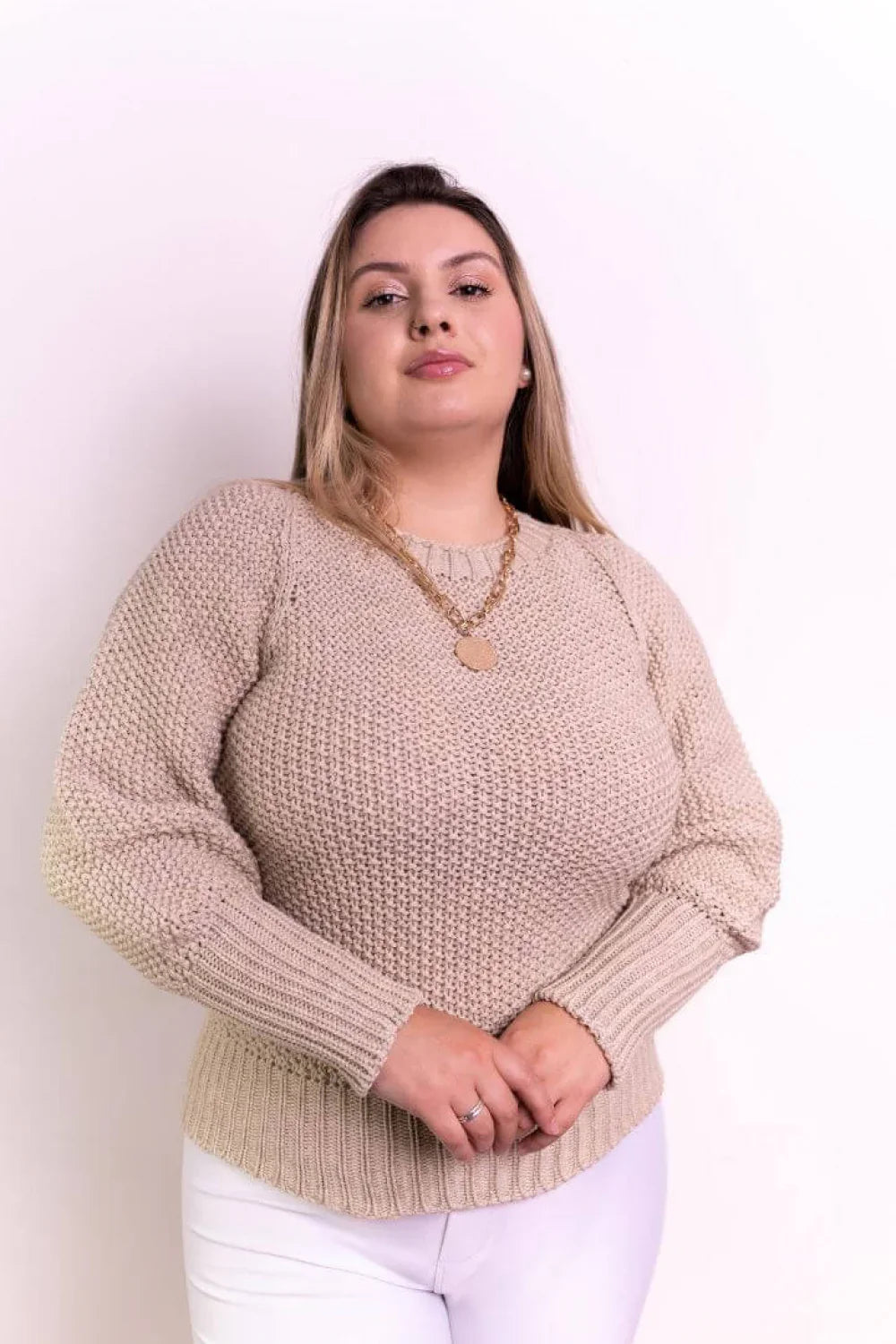 Blusa Básica Gola Careca