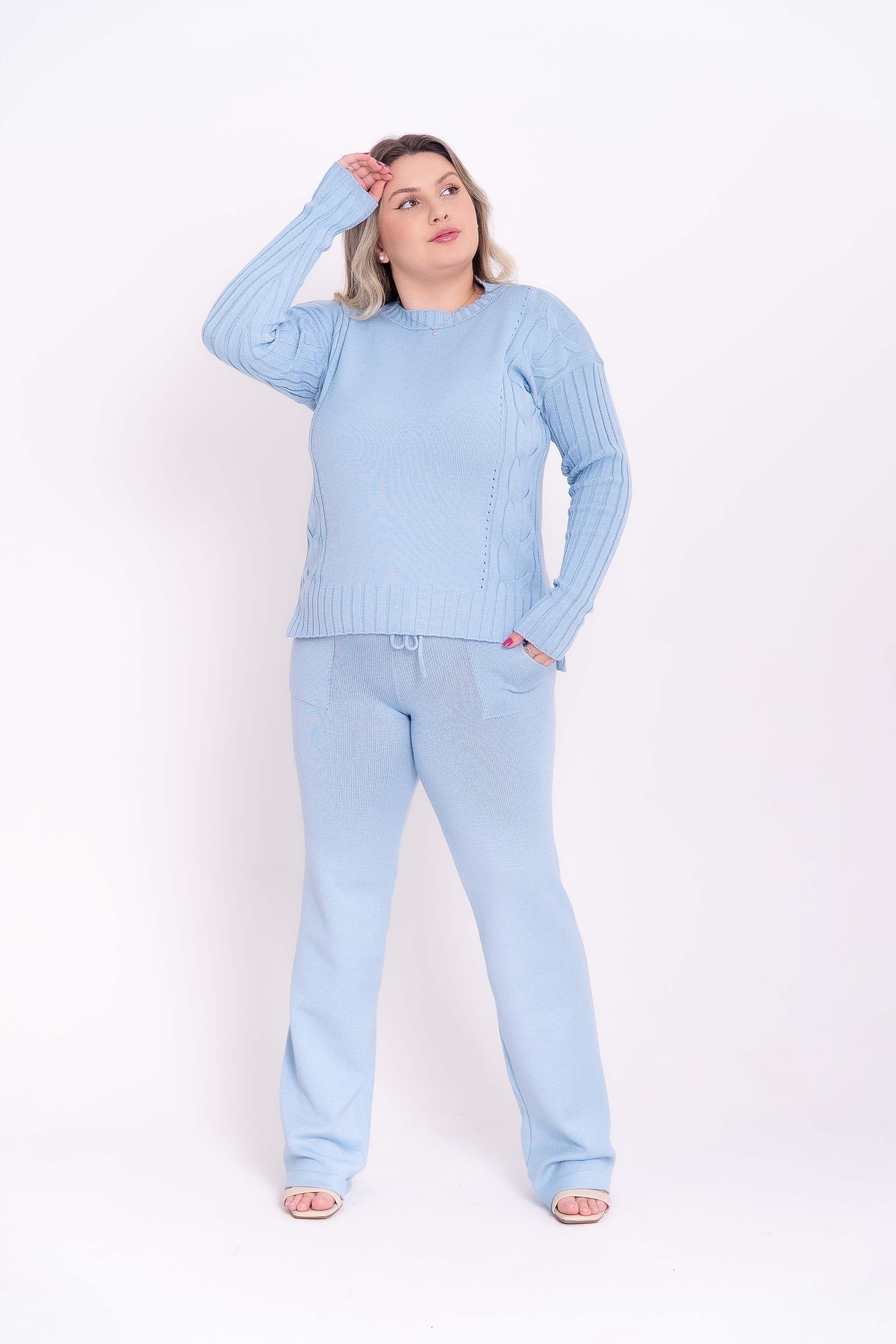 Conjunto Trançado em Tricot