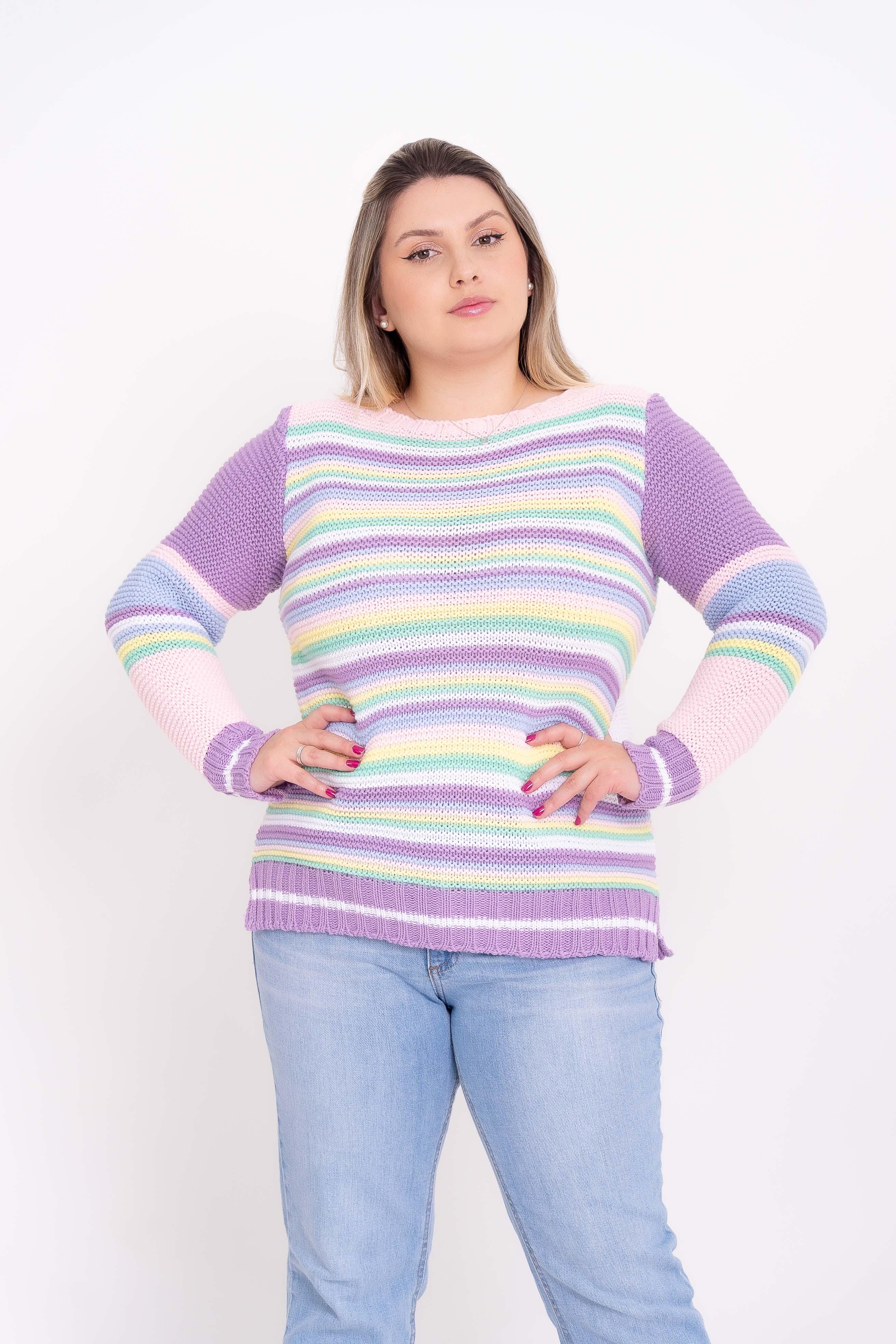 Blusa de Lã Listrada