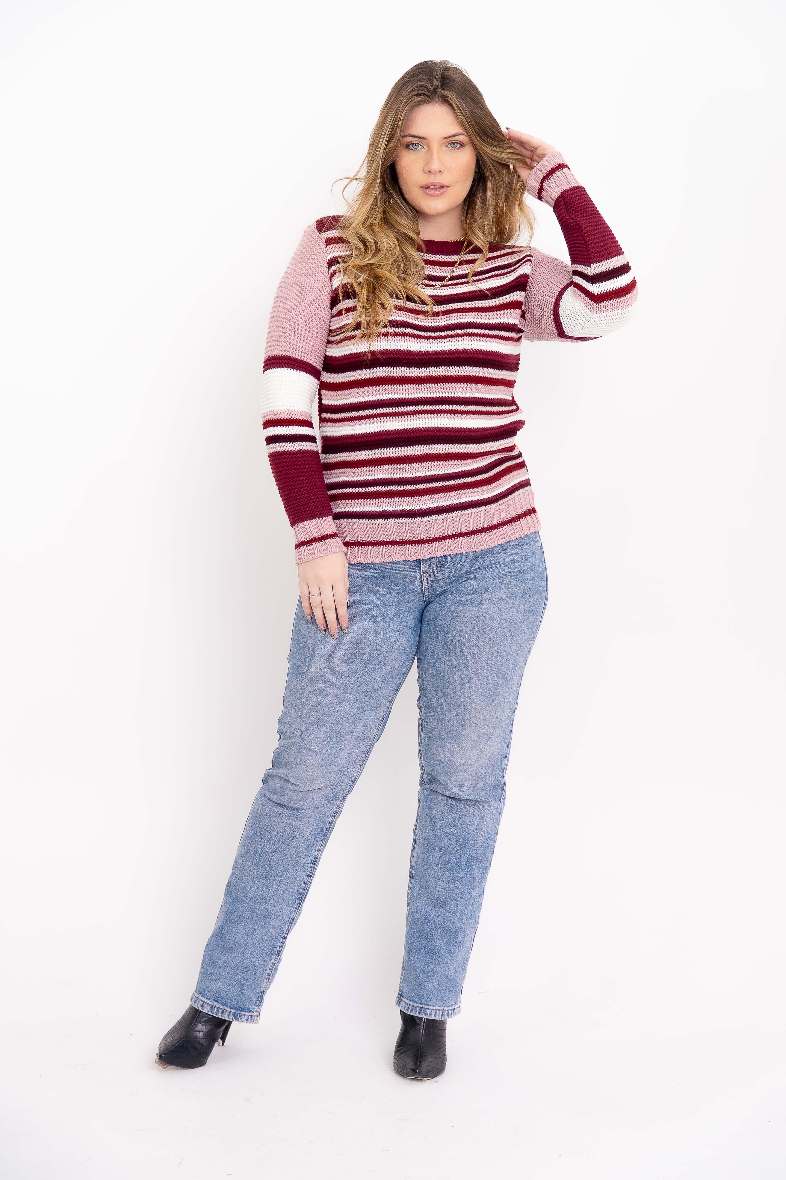 Blusa de Lã Listrada