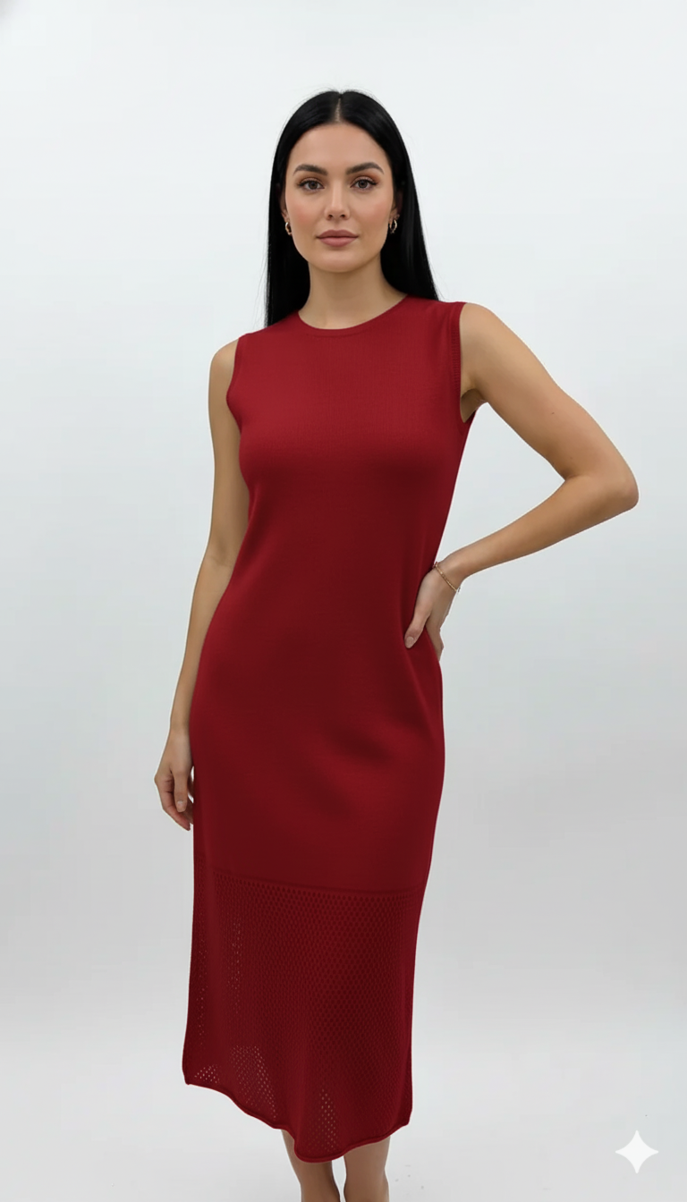 Vestido Vazadinho Longo