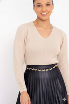 Blusa Modal com Decote V