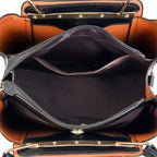 Bolsa de Couro Luxuosa com Grande Capacidade e Design Elegante