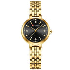 Relógio Feminino Curren Luxo Strass Aço Inoxidável