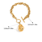 Pulseira Pingente de Aço Inoxidável com Design Exclusivo