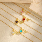 Colar de Pingente Coração Luxuoso com Zircônia e Ouro 18K