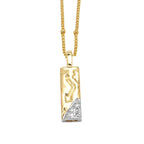 Colar Inicial Personalizado com Cristais FLOLA