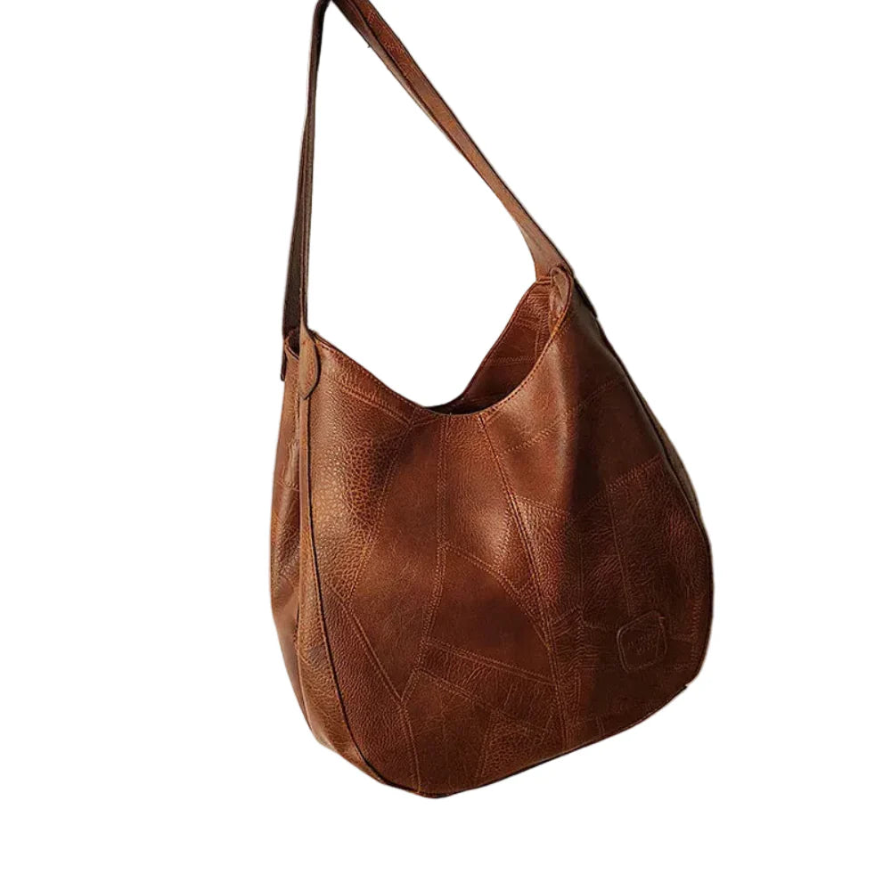 Bolsa Hobo de Couro PU Vintage Feminina