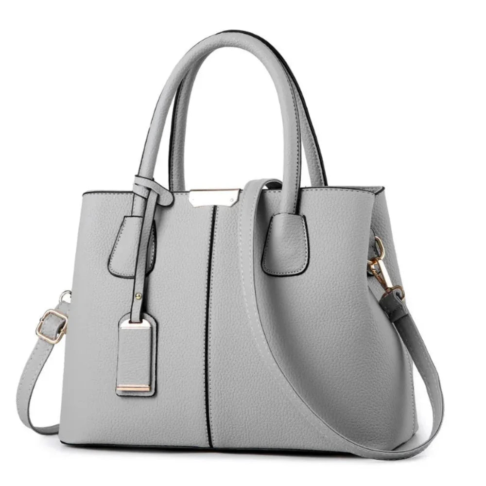 Elegante Bolsa de Couro Plutônio Feminina