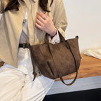 Bolsa de Ombro Luxuosa em Couro Plutônio para Mulheres