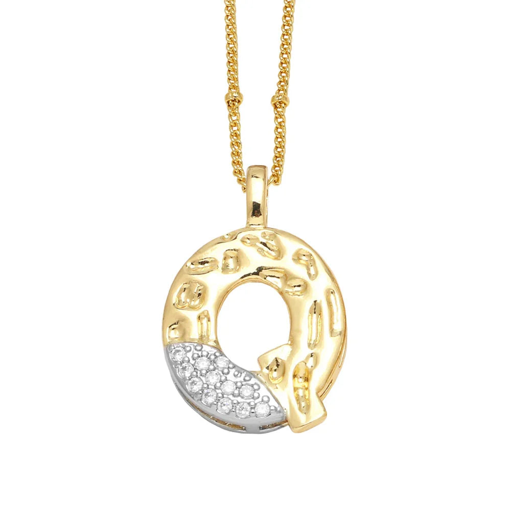 Colar Inicial Personalizado com Cristais FLOLA