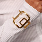 Pulseira Geométrica Banhada a Ouro