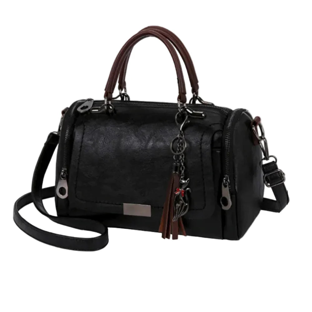 Bolsa Boston Elegance com Borla e Alça Removível