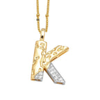 Colar Inicial Personalizado com Cristais FLOLA