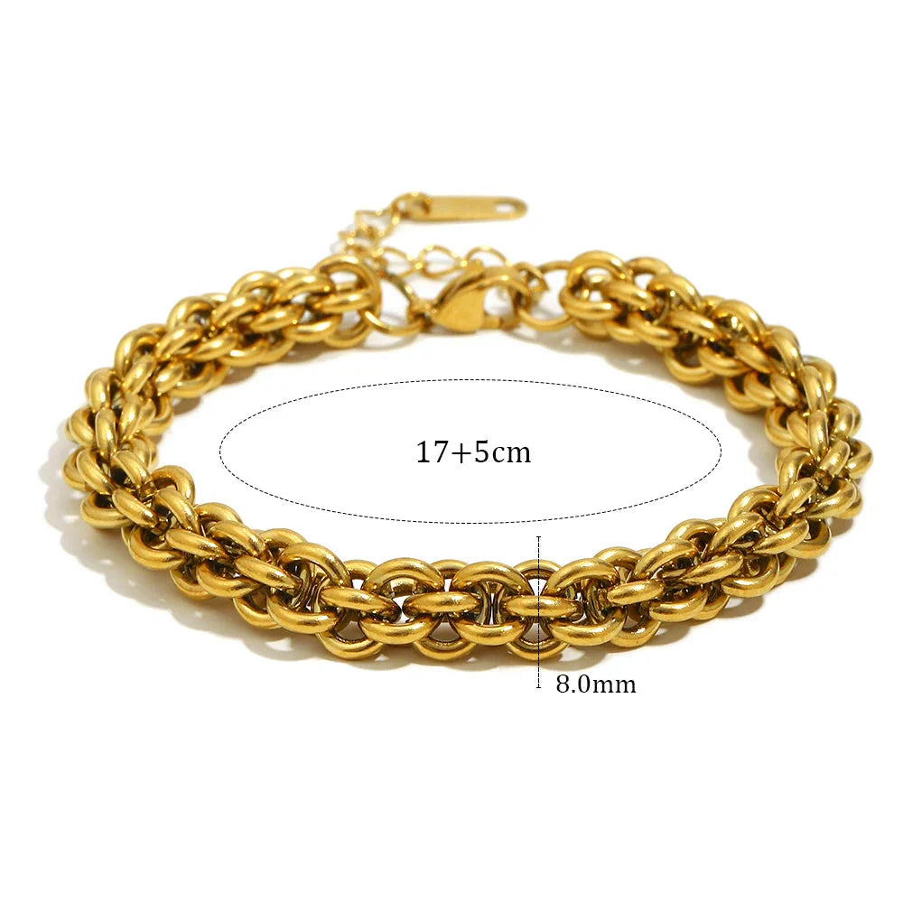 Pulseira de Aço Inoxidável Luxuosa Ebbelle