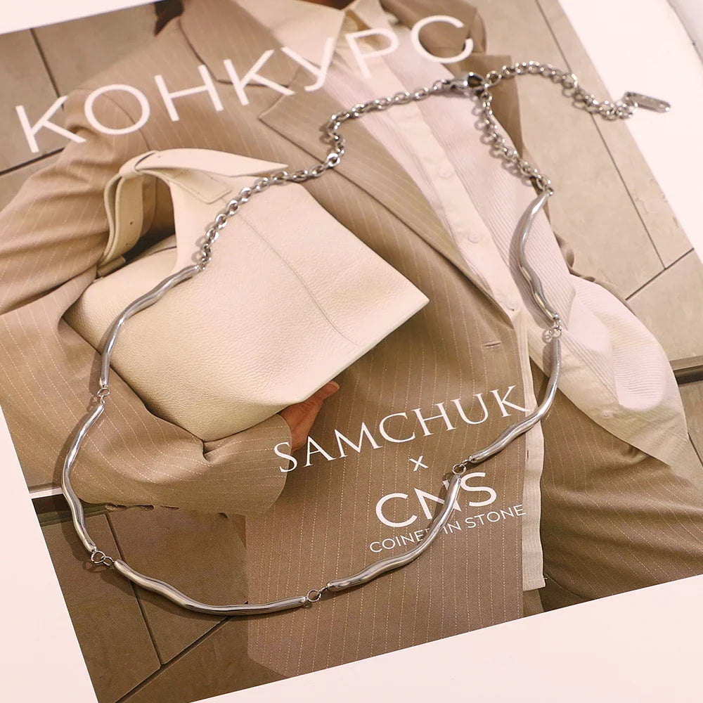 Colar Minimalista em Aço Inoxidável 316L E.B.belle