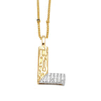 Colar Inicial Personalizado com Cristais FLOLA