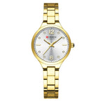 Relógio Luxuoso Curren Feminino em Aço Inoxidável