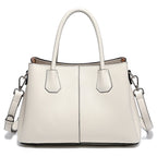 Bolsa de Couro Genuíno Zency Luxo Branco