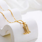 Colar Pingente Botas Cowboy Banhado a Ouro