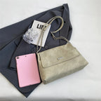 Elegante Bolsa Retro de Couro com Corrente para Mulheres