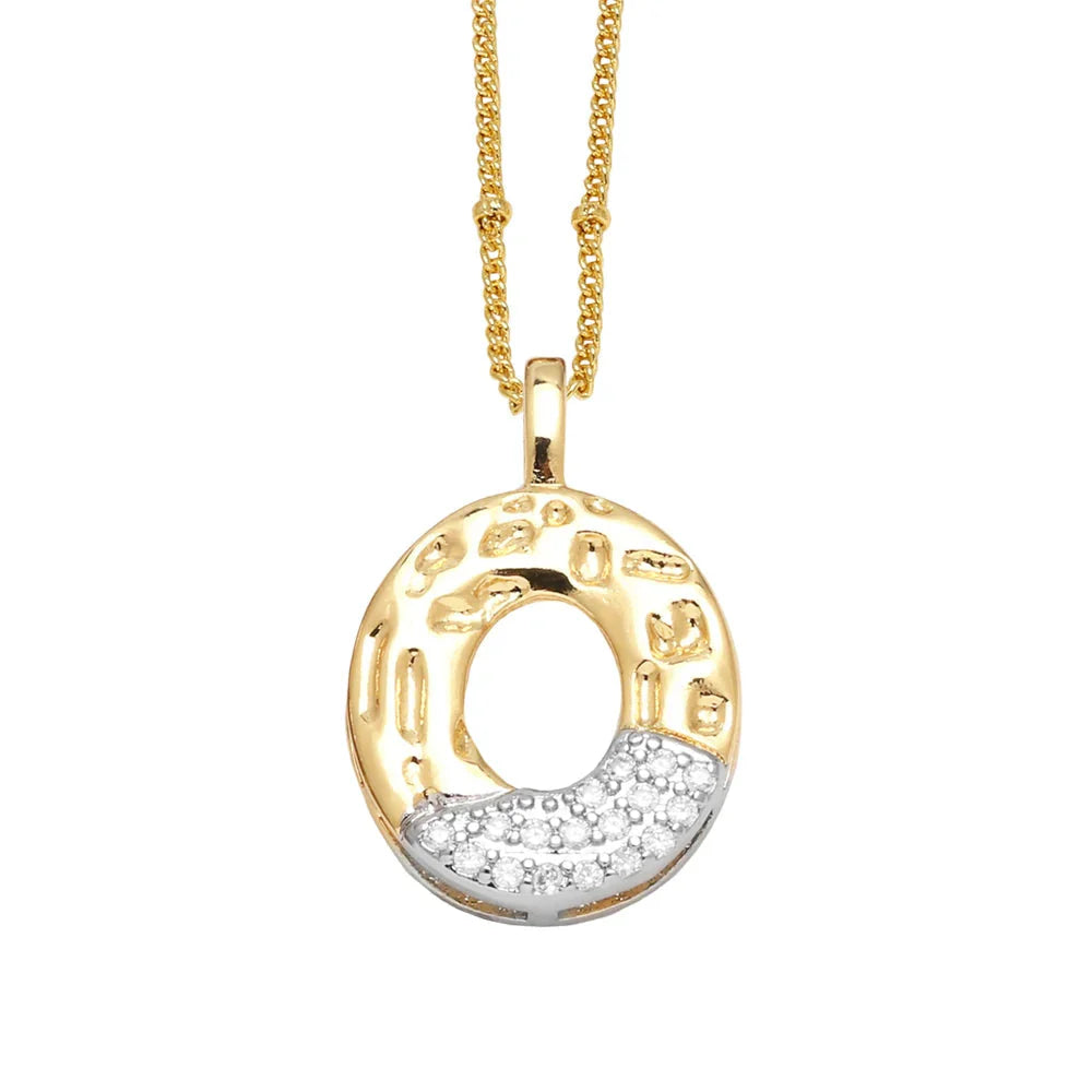 Colar Inicial Personalizado com Cristais FLOLA