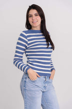 Blusa Listrada de Modal