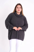 Blusa Plus Size Feminina Gola Alta