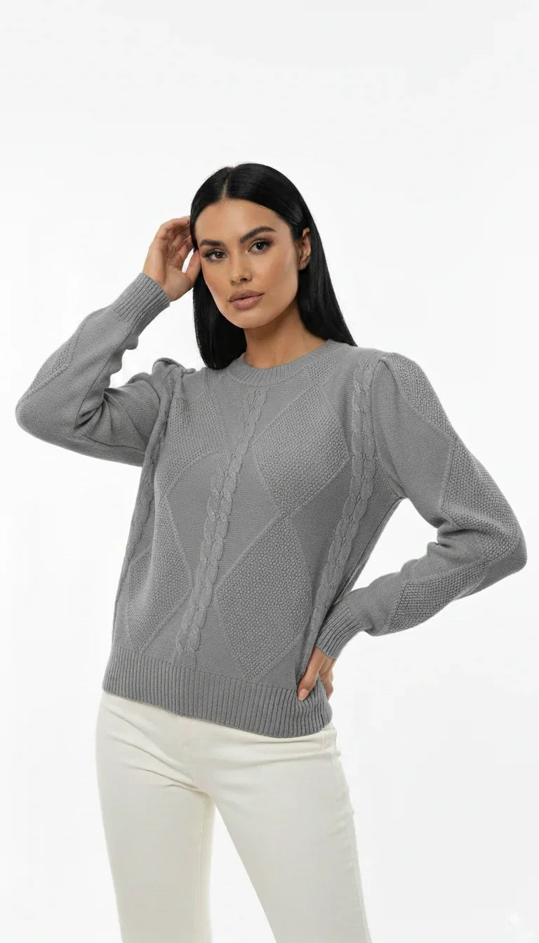 Blusa de Modal Detalhe Losango