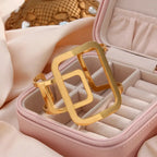 Pulseira Geométrica Banhada a Ouro