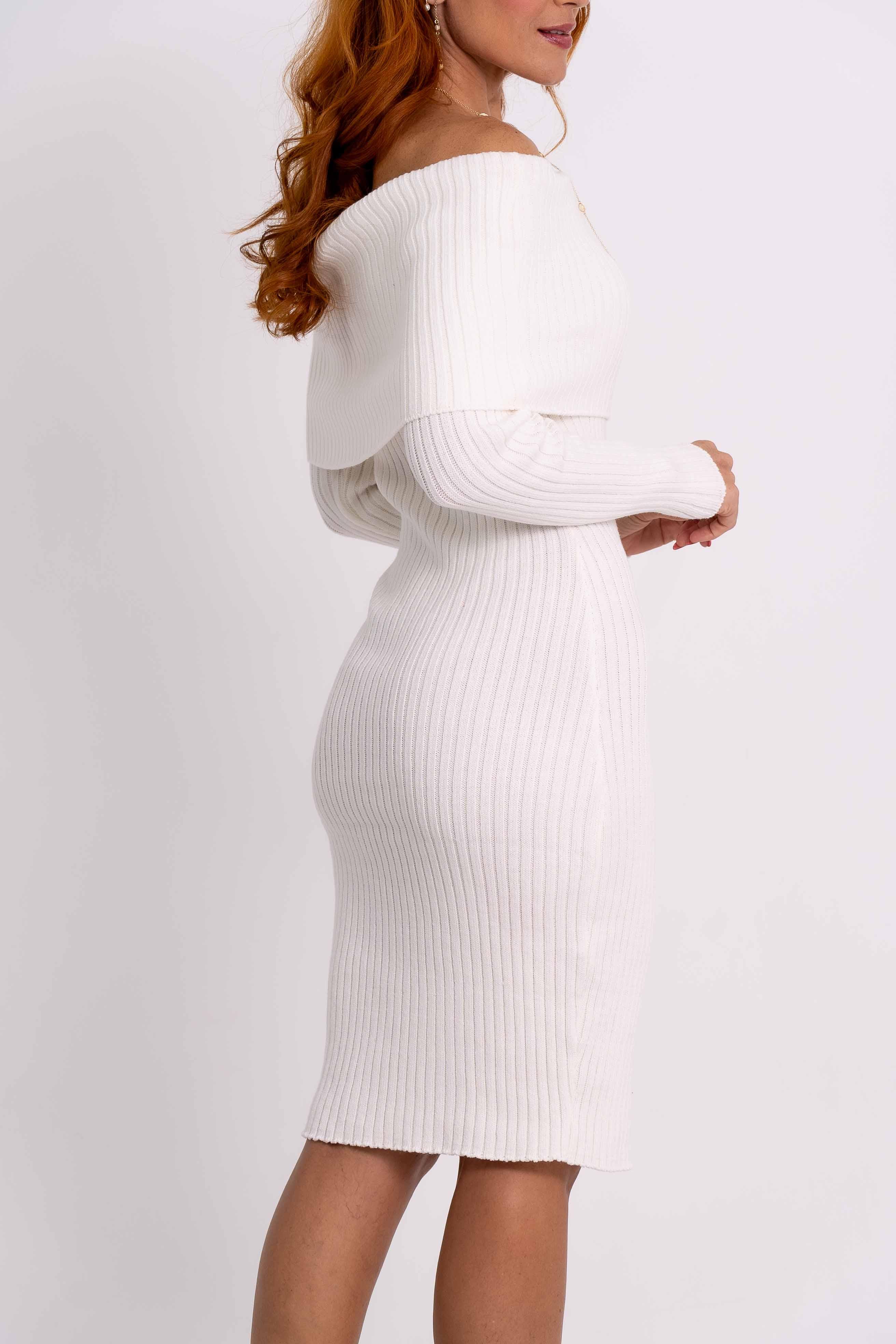 Vestido Canelado Elegance