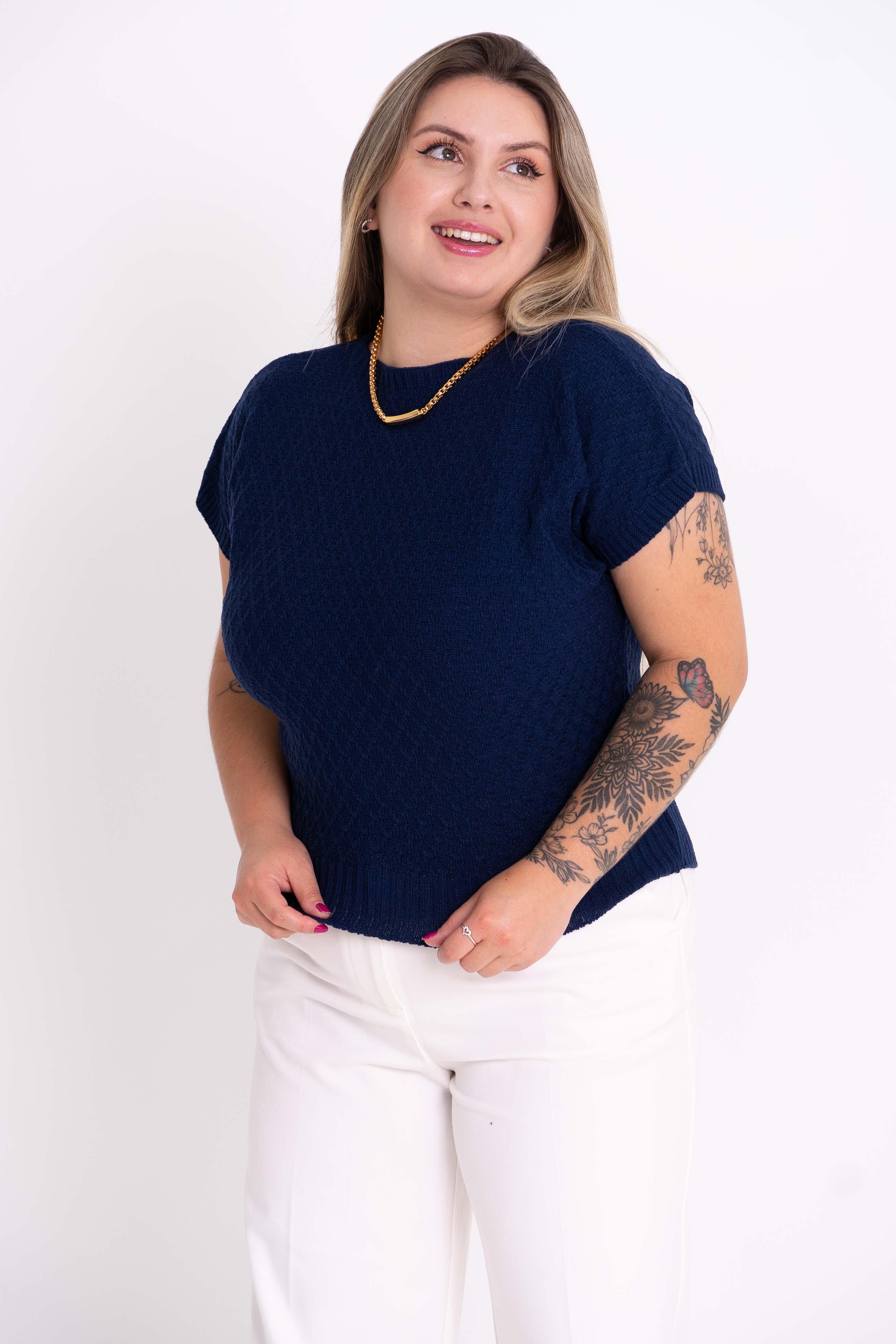 Blusinha Morcego Modal Trabalhada